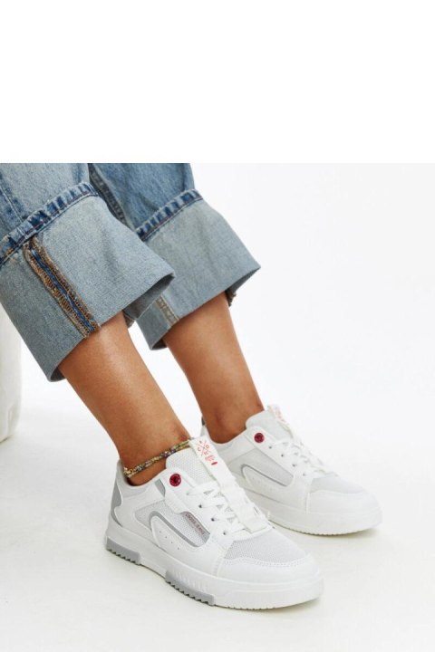 Białe sneakersy damskie CROSS JEANS - Solea Białe sneakersy damskie CROSS JEANS - Solea
