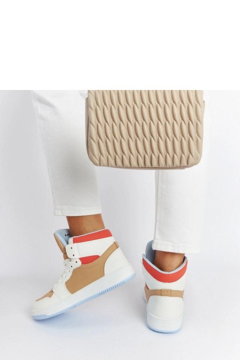 Biało-beżowe sneakersy za kostkę Eagan - Solea Biało-beżowe sneakersy za kostkę Eagan - Solea