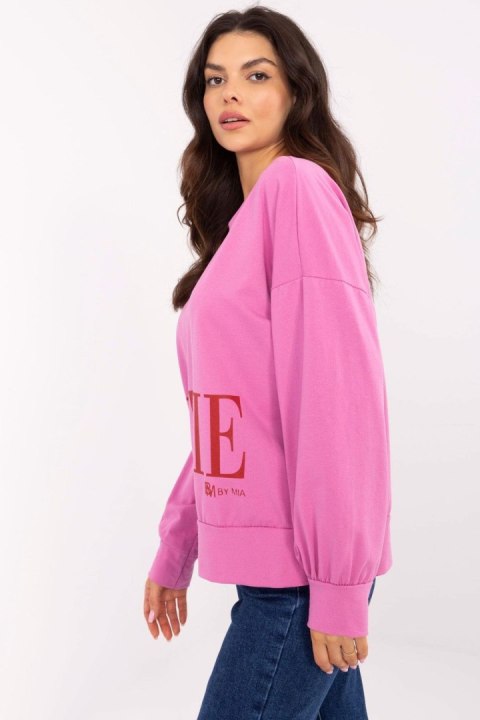 Bluza Damska Model MI-BZ-M741.24 Dark Pink - Italy Moda Bluza Damska Model MI-BZ-M741.24 Dark Pink - Italy Moda