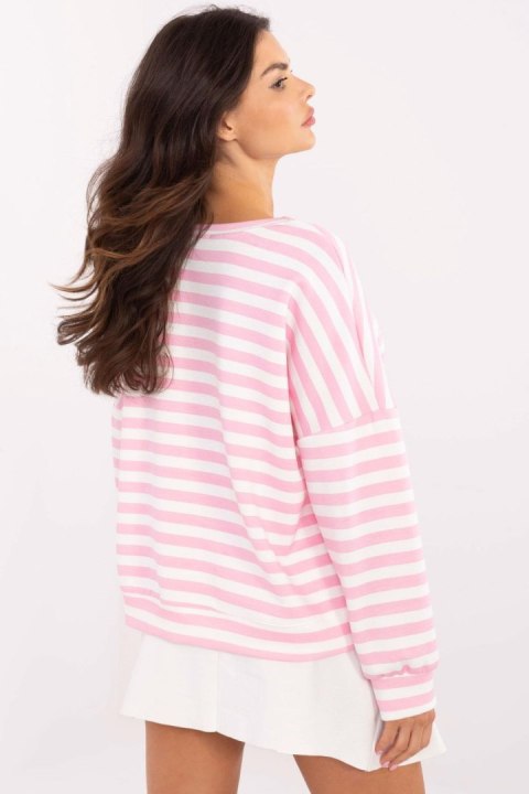 Bluzka Model MI-BZ-2716561.22 White/Pink - Italy Moda Bluzka Model MI-BZ-2716561.22 White/Pink - Italy Moda