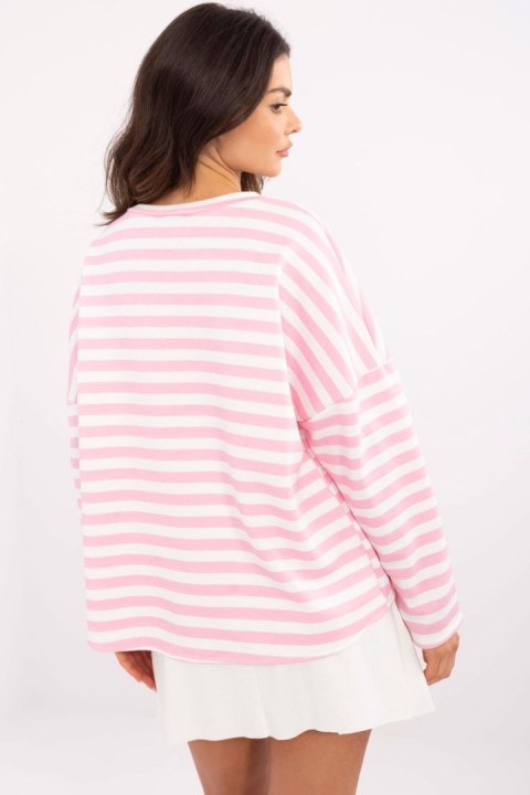 Bluzka Model MI-BZ-391739-1.19 White/Pink - Italy Moda Bluzka Model MI-BZ-391739-1.19 White/Pink - Italy Moda