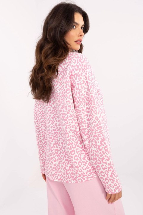 Bluzka Model MI-BZ-391739.34 White/Pink - Italy Moda Bluzka Model MI-BZ-391739.34 White/Pink - Italy Moda
