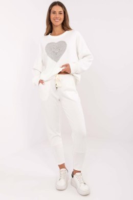 Spodnie Dresowe Model DHJ-SP-9283.83P Ecru - Italy Moda