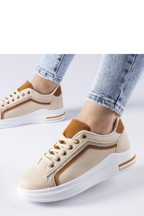 Beżowe sneakersy na platformie Mayfield - Solea Beżowe sneakersy na platformie Mayfield - Solea