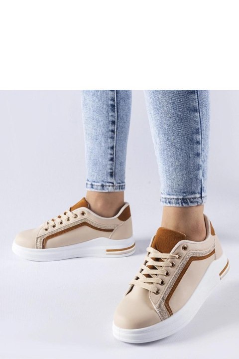 Beżowe sneakersy na platformie Mayfield - Solea Beżowe sneakersy na platformie Mayfield - Solea