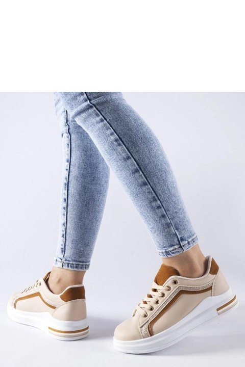 Beżowe sneakersy na platformie Mayfield - Solea Beżowe sneakersy na platformie Mayfield - Solea