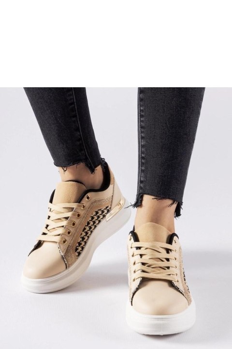 Beżowe sneakersy z brokatem Briercliff - Solea Beżowe sneakersy z brokatem Briercliff - Solea