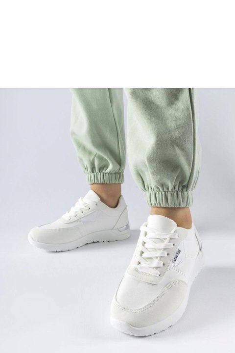 Białe materiałowe sneakersy Geraldino - Solea Białe materiałowe sneakersy Geraldino - Solea
