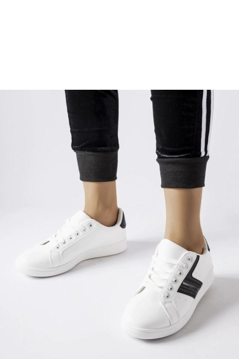 Białe sneakersy z czarnymi wstawkami Rizzo - Solea Białe sneakersy z czarnymi wstawkami Rizzo - Solea