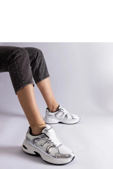 Biało-srebrne sneakersy sportowe Ena - Solea Biało-srebrne sneakersy sportowe Ena - Solea