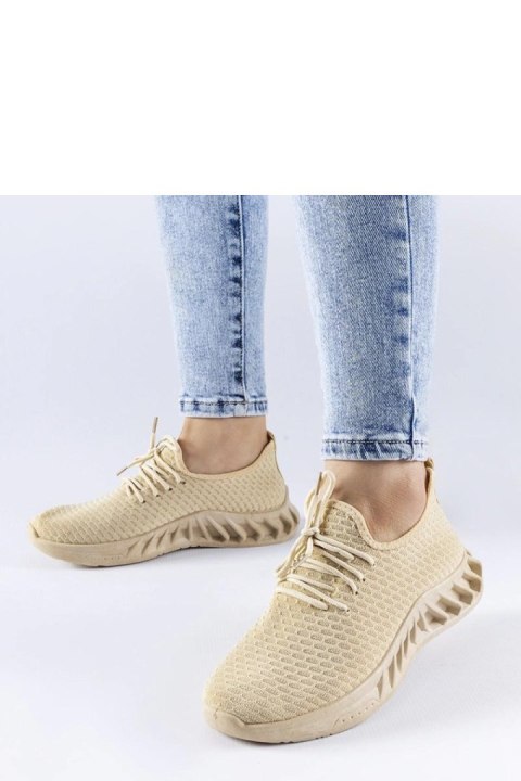 Beżowe materiałowe sneakersy Derek - Solea Beżowe materiałowe sneakersy Derek - Solea
