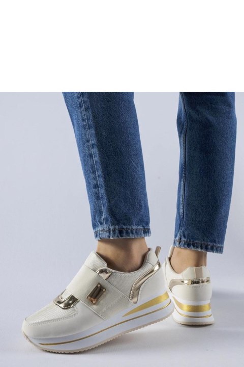 Beżowe wsuwane sneakersy na platformie Sages - Solea Beżowe wsuwane sneakersy na platformie Sages - Solea