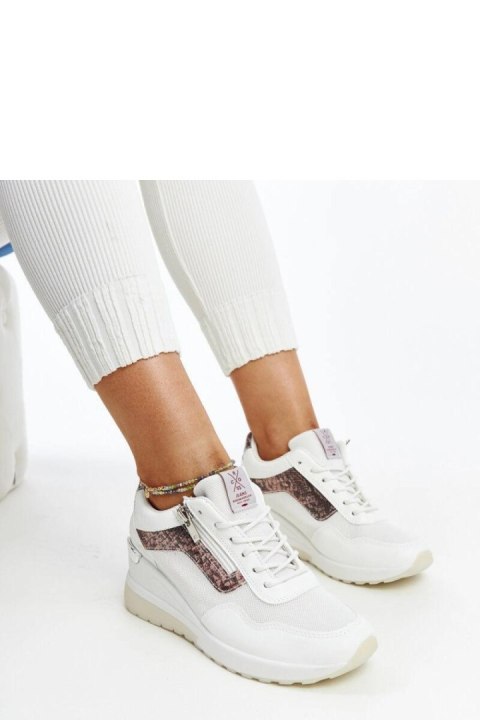 Białe sneakersy damskie na koturnie CROSS JEANS - Solea Białe sneakersy damskie na koturnie CROSS JEANS - Solea