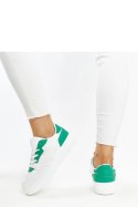 Białe sneakersy z zielonym akcentem Fournie - Solea