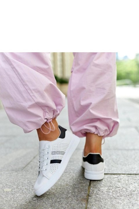 Biało-czarne sneakersy eko skóra Berdine - Solea Biało-czarne sneakersy eko skóra Berdine - Solea