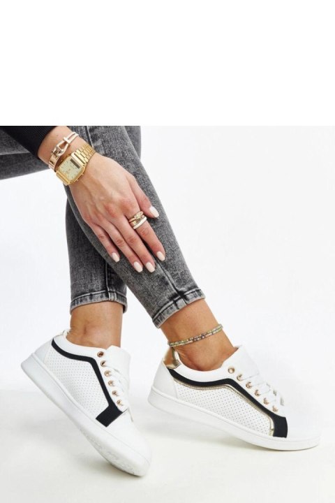 Biało-czarne sneakersy na platformie Amala - Solea Biało-czarne sneakersy na platformie Amala - Solea