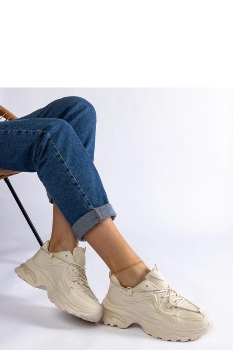 Beżowe sneakersy sportowe damskie Urena - Solea Beżowe sneakersy sportowe damskie Urena - Solea