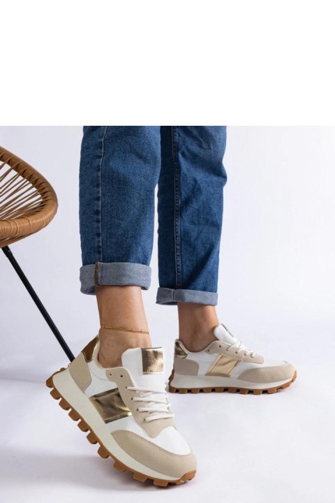 Beżowe sneakersy z widocznym protektorem Restia - Solea Beżowe sneakersy z widocznym protektorem Restia - Solea