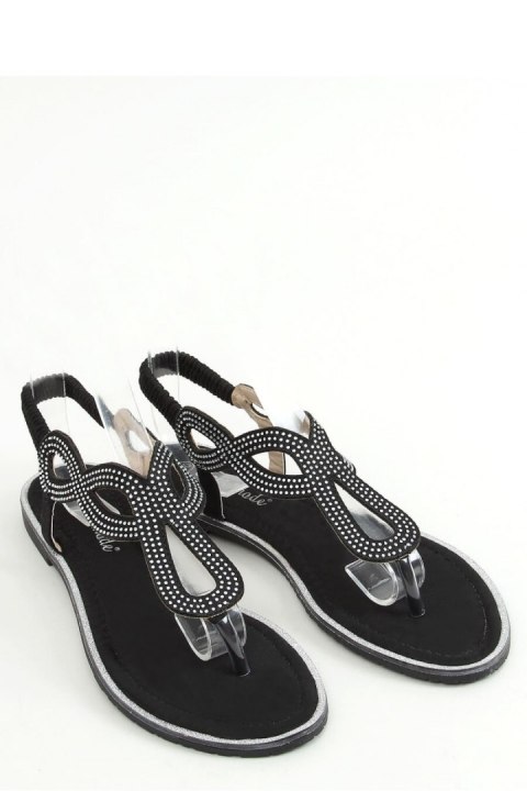 Sandał SANDAŁKI JAPONKI CZARNE 6170 BLACK - Inello Sandał SANDAŁKI JAPONKI CZARNE 6170 BLACK - Inello