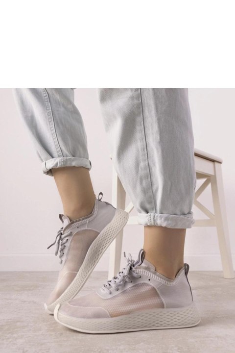 Szare transparentne sneakersy - Solea Szare transparentne sneakersy - Solea
