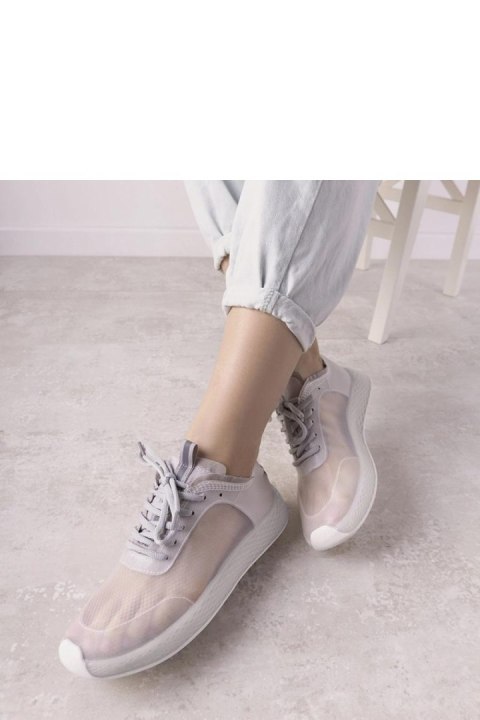 Szare transparentne sneakersy - Solea Szare transparentne sneakersy - Solea