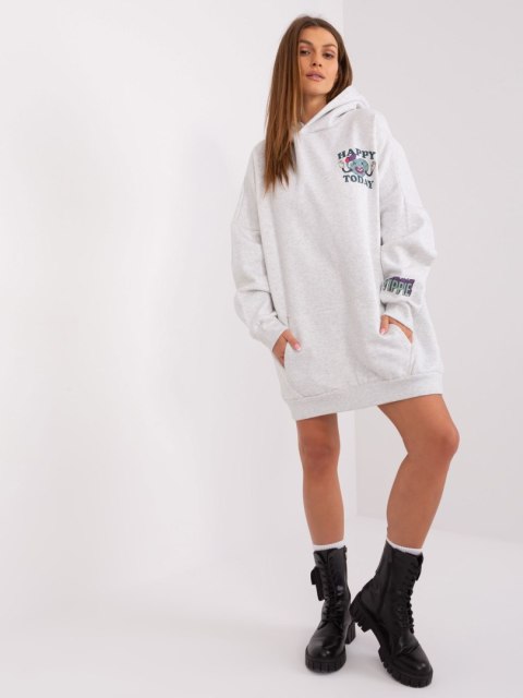 Bluza-D10606BA02406D2-jasny szary Bluza-D10606BA02406D2-jasny szary