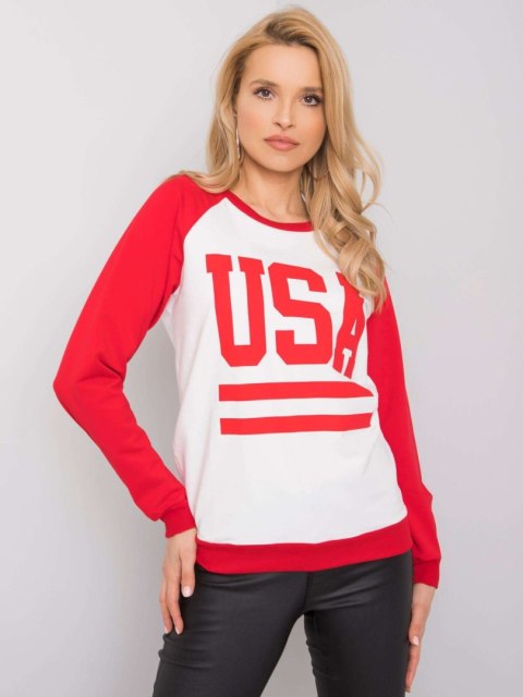 Bluza-DS-BL-1111.06P-biało-czerwony Bluza-DS-BL-1111.06P-biało-czerwony