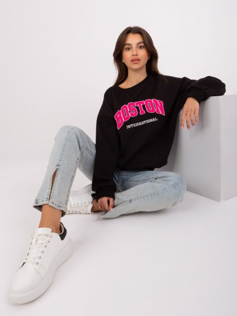 Bluza-EM-BL-617-8.10-czarno-różowy Bluza-EM-BL-617-8.10-czarno-różowy
