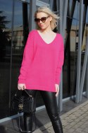 Merribel luźny sweter Margitam Fuksja/Fuchsia Merribel