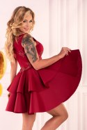 Sukienka Karieela Wine Red 90543 Merribel