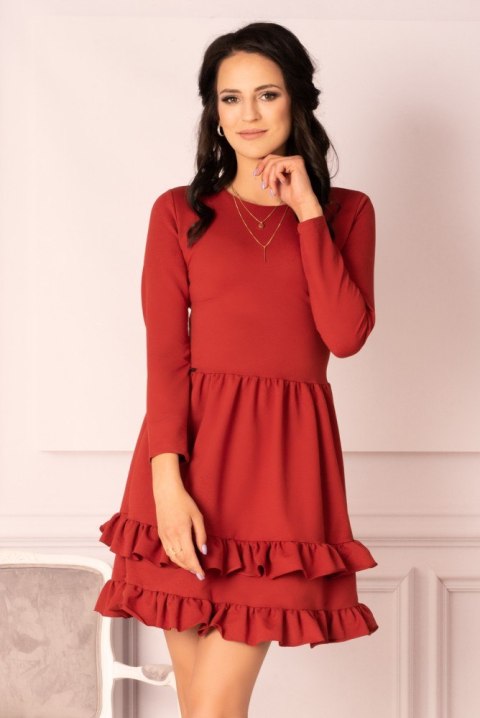Sukienka Madelana Brick Red Merribel Sukienka Madelana Brick Red Merribel