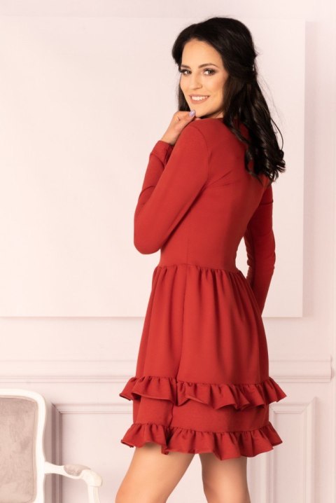 Sukienka Madelana Brick Red Merribel Sukienka Madelana Brick Red Merribel