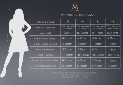 Sukienka Quellama Coffee D54 Merribel Sukienka Quellama Coffee D54 Merribel