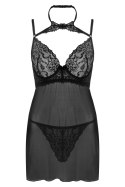 Zmysłowa Koszulka Damska Binella For The Senses Black Czarny Collection LivCo Corsetti Fashion LivCo Corsetti Fashion