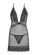 Zmysłowa Koszulka Damska Comiran Black LC 90572 XX Corall Black Czarny Collection LivCo Corsetti Fashion LivCo Corsetti Fashion