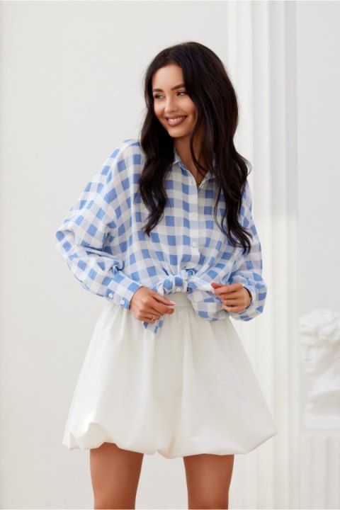 Koszula Damska Model Daisy BLU0202-A32 Blue - Roco Fashion Koszula Damska Model Daisy BLU0202-A32 Blue - Roco Fashion