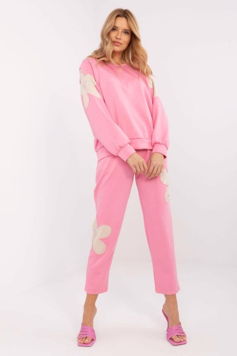 Spodnie Komplet Model MI-KMPL-M6122.60 Pink - Italy Moda Spodnie Komplet Model MI-KMPL-M6122.60 Pink - Italy Moda