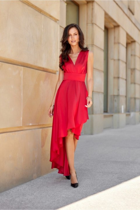 Sukienka Model Jennifer CZE SUK0410 Red - Roco Fashion Sukienka Model Jennifer CZE SUK0410 Red - Roco Fashion
