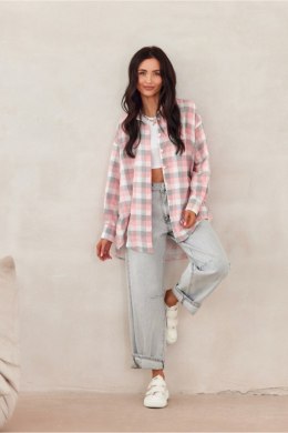 Koszula Damska Model Daisy BLU0202-A31 Pink - Roco Fashion
