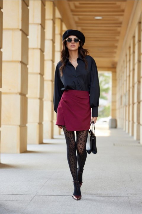 Spodnie Spódnicospodnie Model Selene BOR SPN0006 Bordo - Roco Fashion Spodnie Spódnicospodnie Model Selene BOR SPN0006 Bordo - Roco Fashion