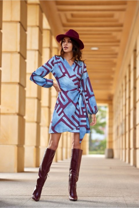 Sukienka Model Cassie SUK0490 E96 Multicolor - Roco Fashion Sukienka Model Cassie SUK0490 E96 Multicolor - Roco Fashion