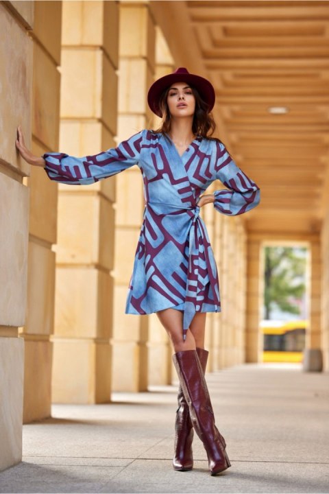 Sukienka Model Cassie SUK0490 E96 Multicolor - Roco Fashion Sukienka Model Cassie SUK0490 E96 Multicolor - Roco Fashion