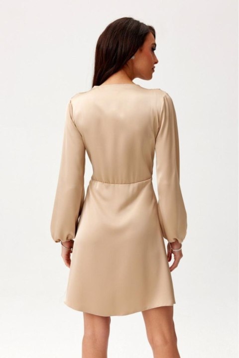 Sukienka Model Catlin BEZ SUK0476 Beige - Roco Fashion Sukienka Model Catlin BEZ SUK0476 Beige - Roco Fashion