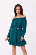 Sukienka Model Chiara BUT SUK0499 Bottle Green - Roco Fashion
