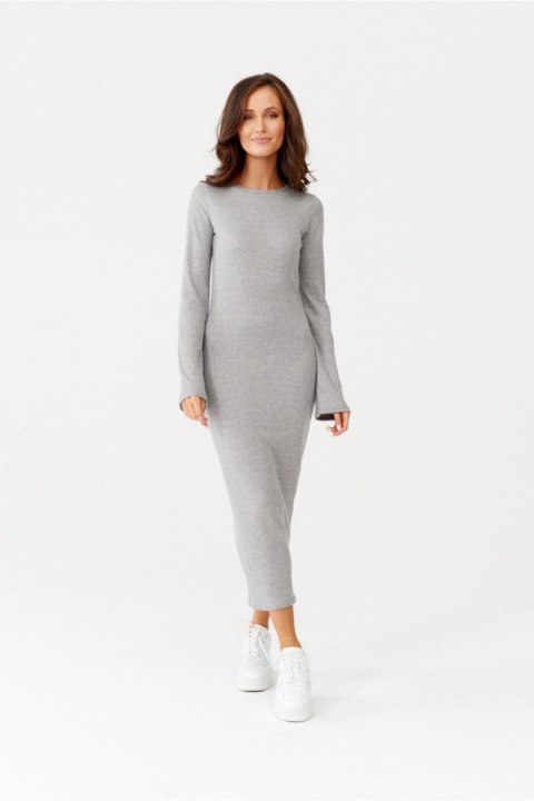 Sukienka Model Ferrara SZA SUK0415 Grey - Roco Fashion Sukienka Model Ferrara SZA SUK0415 Grey - Roco Fashion