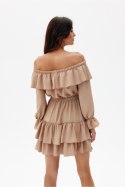 Sukienka Model Morella BEZ SUK0491 Beige - Roco Fashion