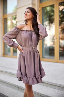 Sukienka Model Chiara CAP SUK0499 Cappuccino - Roco Fashion