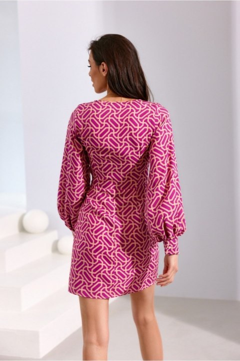 Sukienka Model Elle SUK0391 E73 Pink - Roco Fashion Sukienka Model Elle SUK0391 E73 Pink - Roco Fashion
