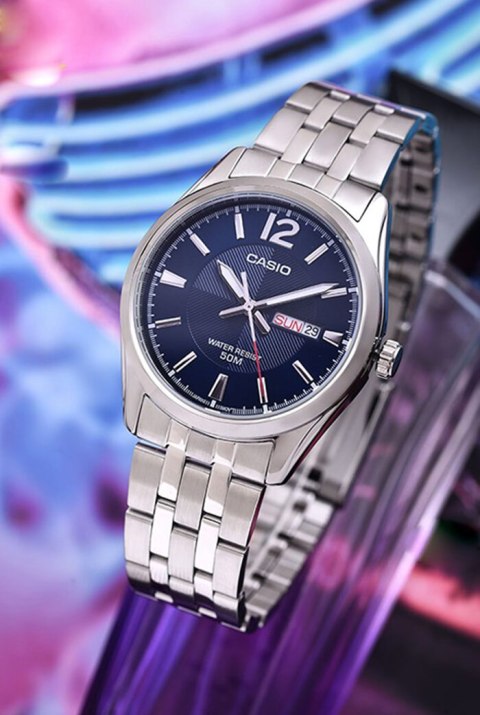 Casio ZEGAREK MĘSKI CASIO MTP-1335D 2AV (zd026e) + BOX Casio ZEGAREK MĘSKI CASIO MTP-1335D 2AV (zd026e) + BOX