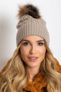 Czapka Model AT-CZ-173501.44 Dark Beige - AT